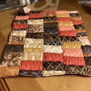 NWOT Hand Crafted Toy Animal/Dolly Quilt and Pillow